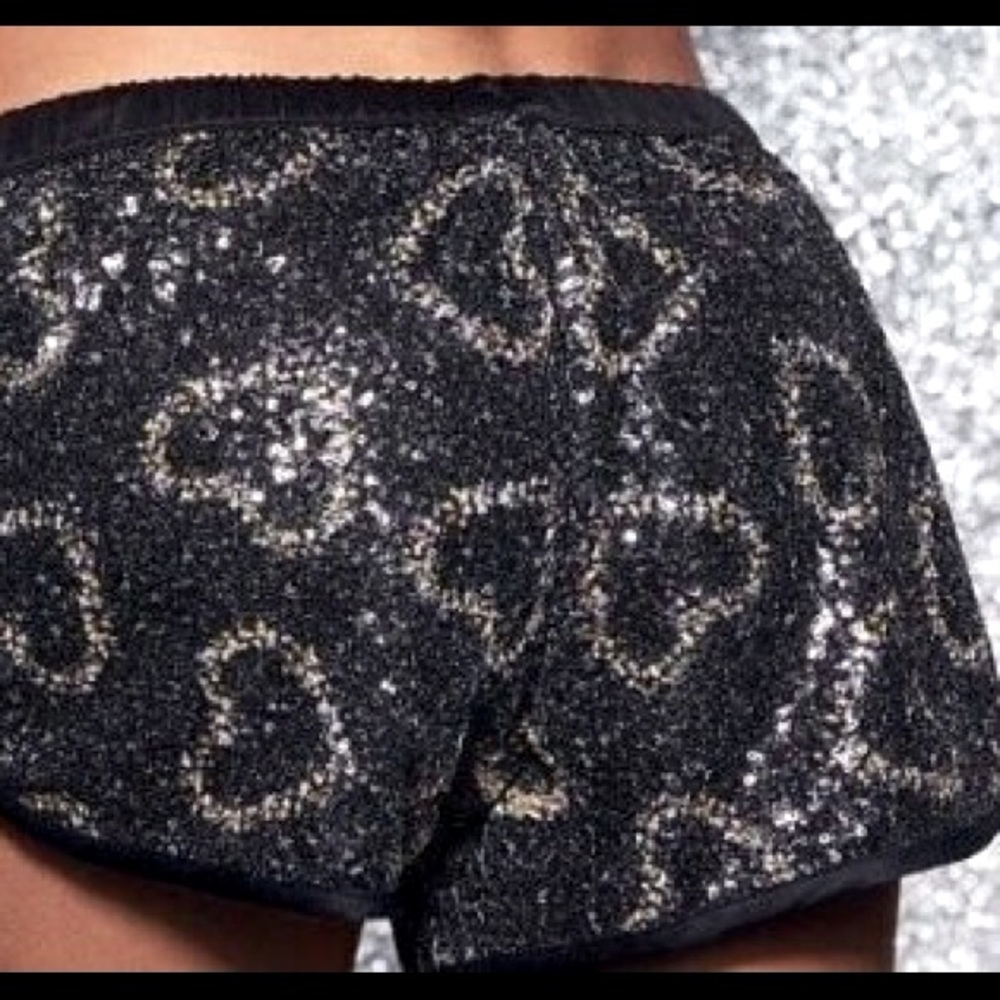 Victoria’s Secret drawstring sequin shorts